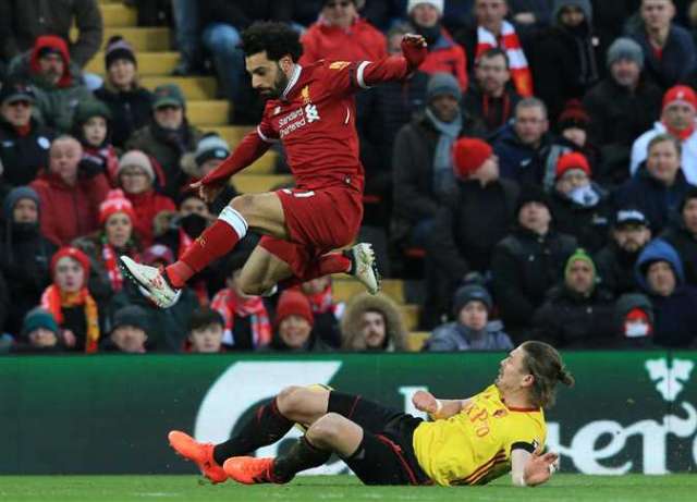 تعرف علي رد فعل عمرو أديب بعد إحراز محمد صلاح سوبر هاتريك