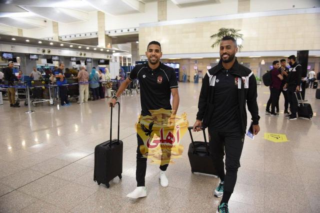 صور  دخول بعثة الأهلي إلى مطار القاهرة