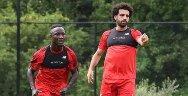 محمد صلاح يشارك في مران ليفربول بأمريكا (صورة)