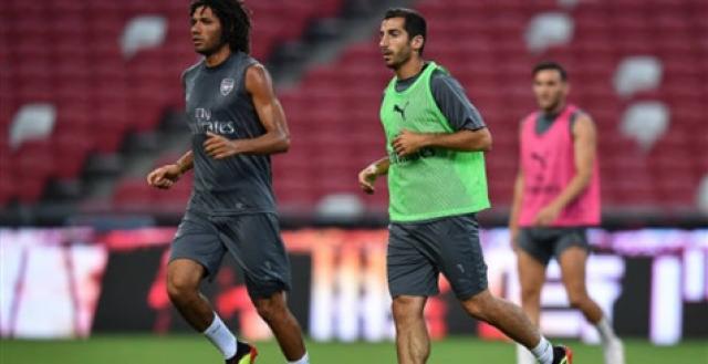 النني ينهي تدريباته مع أرسنال لمواجهة باريس سان جيرمان في كأس الأبطال