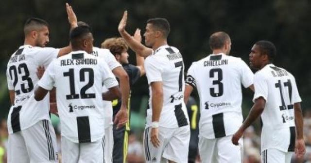 فيديو.. رونالدو يسجل فى فوز يوفنتوس على فريق الرديف بخماسية وديا