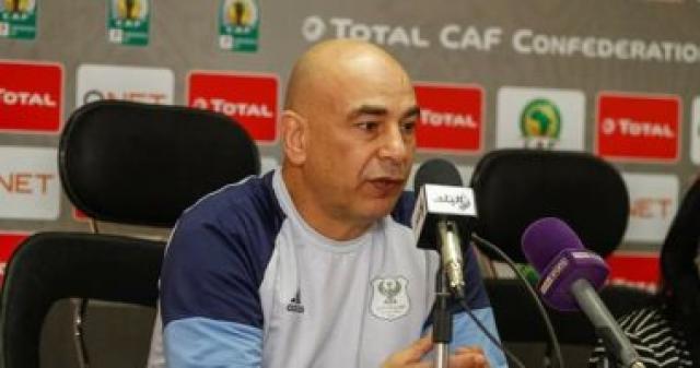 مؤتمر صحفى لحسام حسن قبل المران الأخير لفريق المصرى عصر اليوم