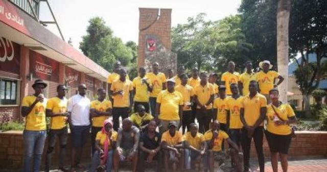 بعثة كمبالا سيتى تزور مقر النادى الأهلى بالجزيرة