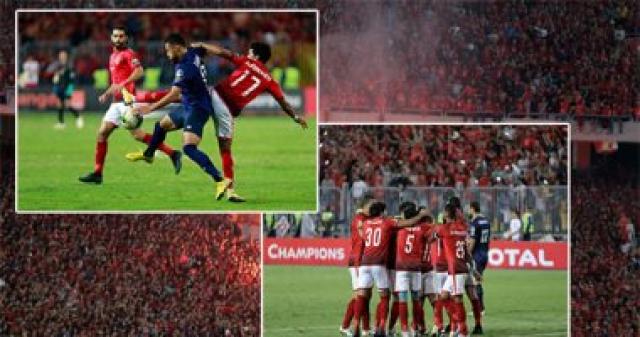 الأهلى وبريزنتيشن والجماهير فى موكب واحد إلى ملعب رادس