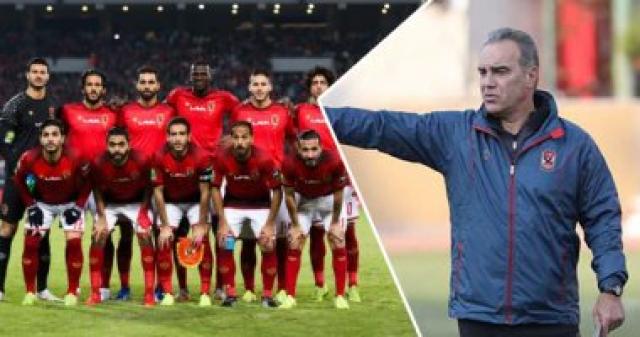 لاسارتى يختتم مران الأهلى بتقسيمة بين اللاعبين فى غياب السولية