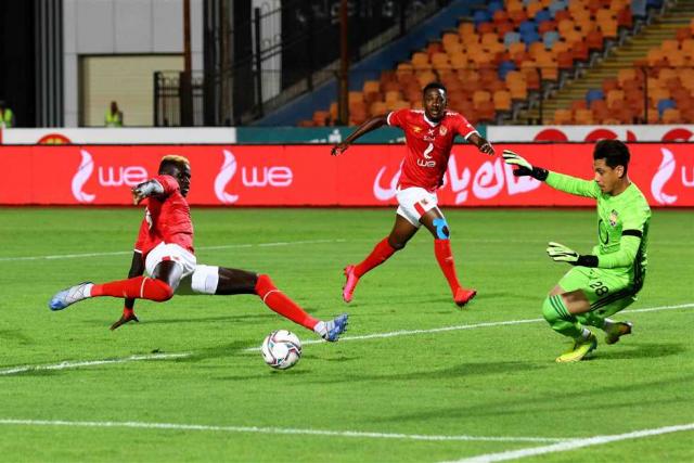 مباراة الأهلي والجونة علي استاد القاهرة ضمن منافسات الجولة 22 في الدورى الممتاز
