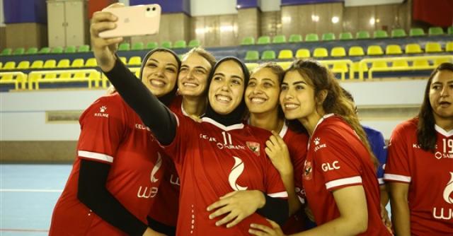 فرحة لاعبات الأهلى