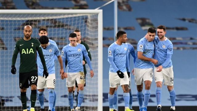 مانشستر سيتي يقسو على توتنهام في الدوري الإنجليزي